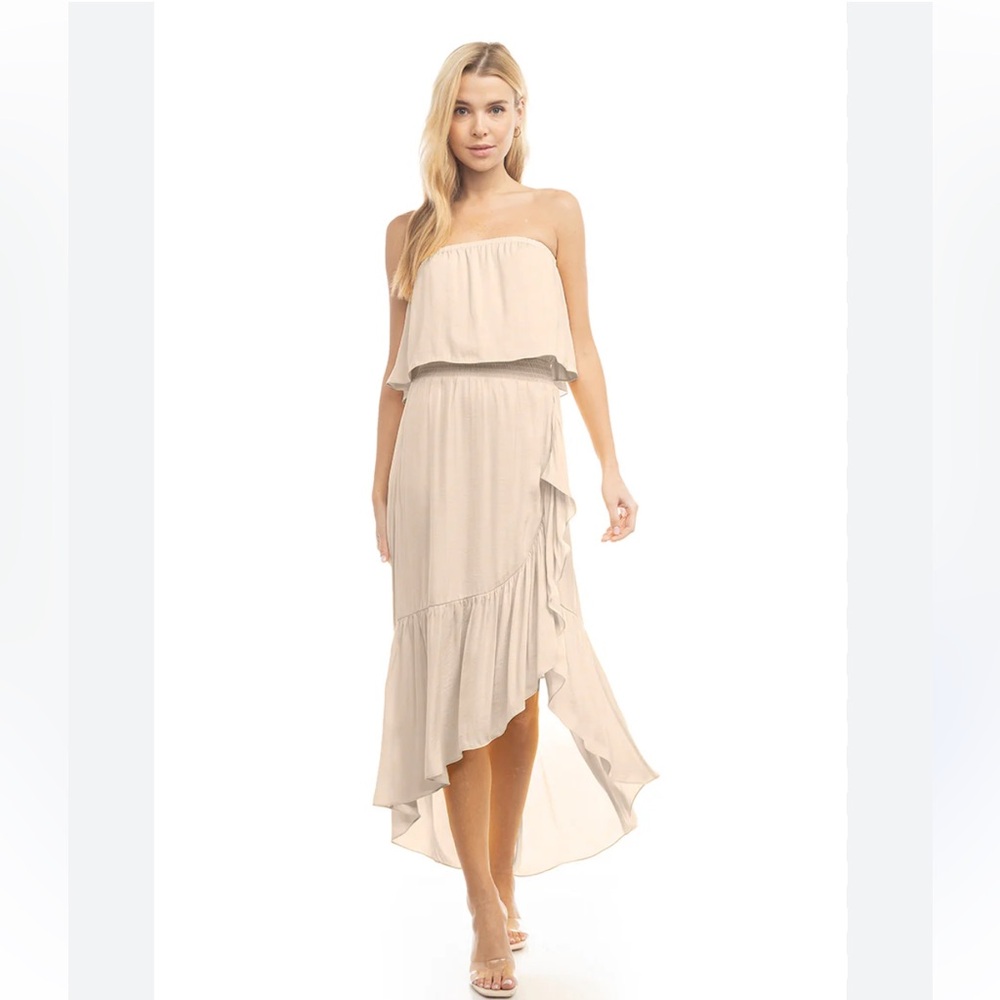 Naked Zebra Papyrus High-Low Sundress